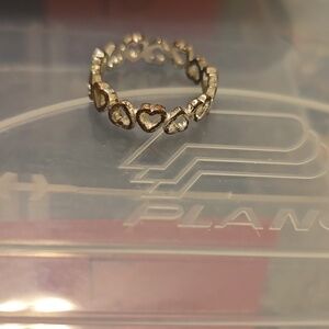 Gold heart ring